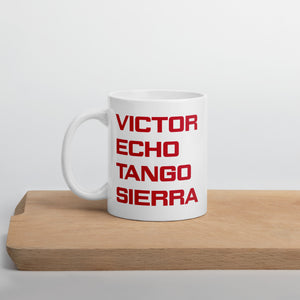 VETS Red Letter Coffee mug