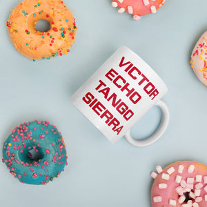 VETS Red Letter Coffee mug