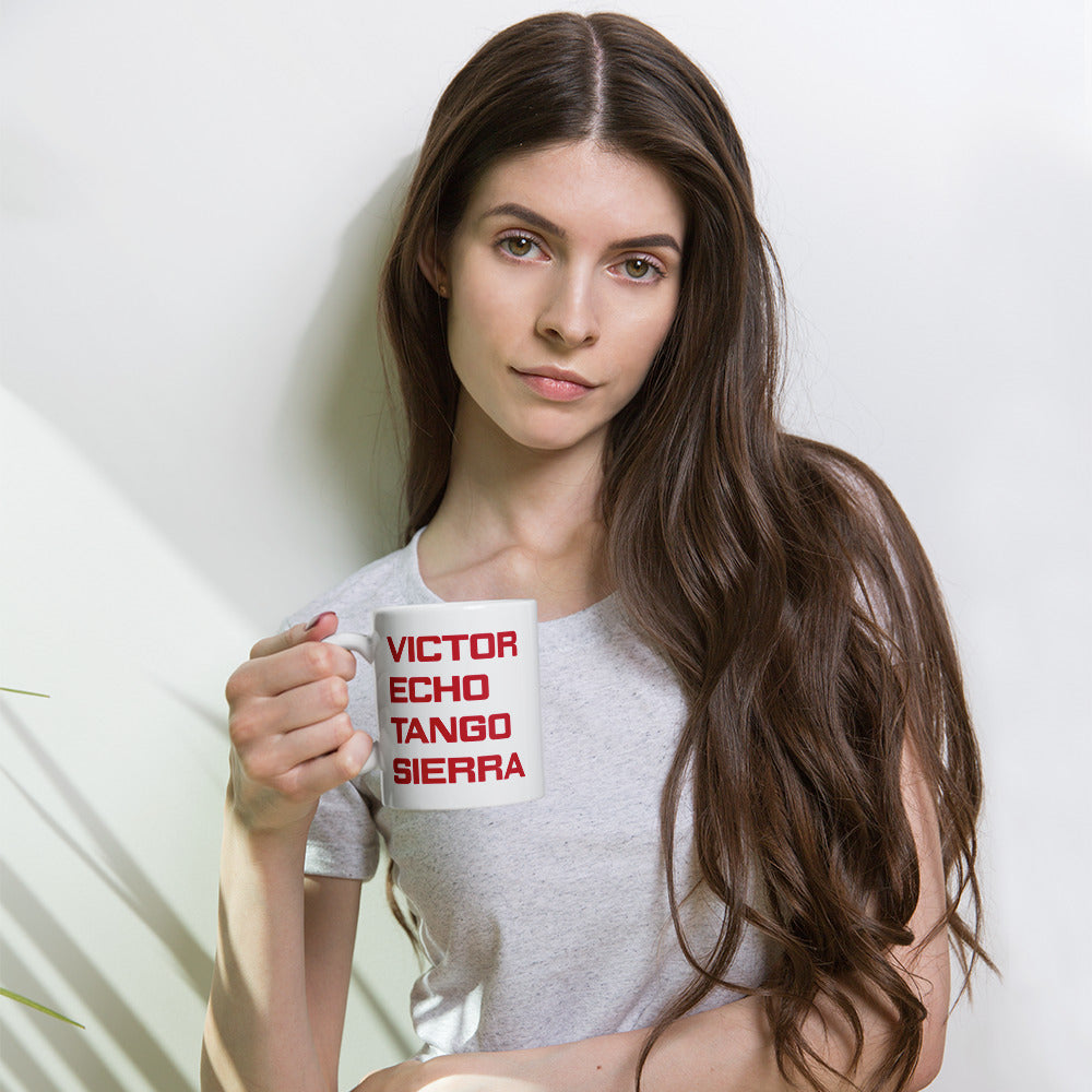 VETS Red Letter Coffee mug